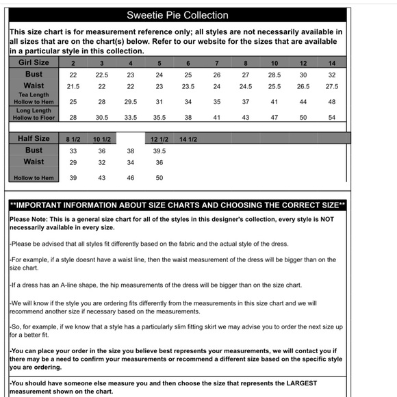 First Communion/Baptism/Flower Girl Gown Sweetir Pie Size 8.5 Plus size Girls - Picture 11 of 14